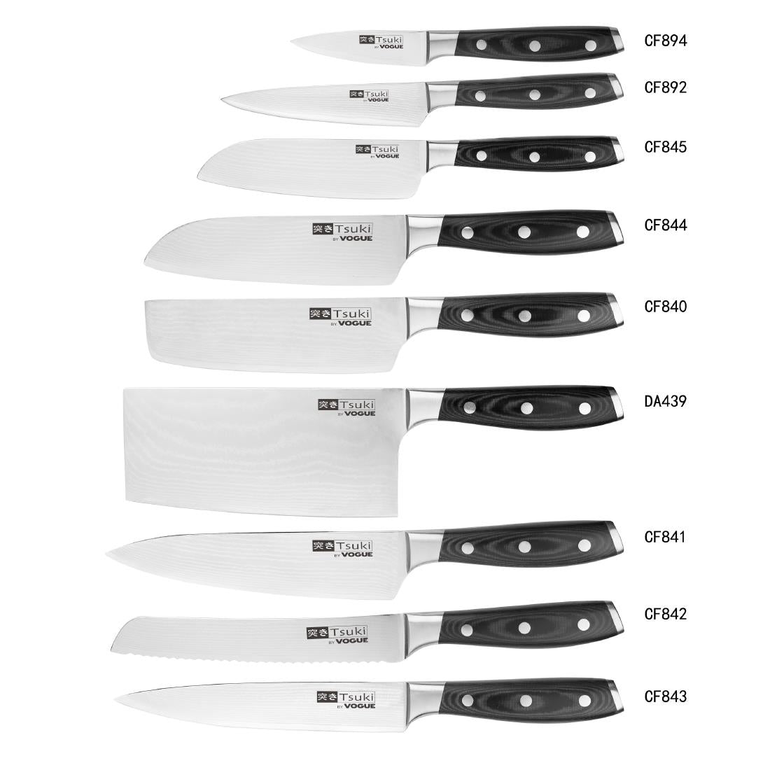 Vogue Tsuki Series 7 Santoku Knife 14.3cm