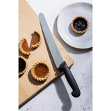 Hygiplas Serrated Pastry Knife Black 25.4cm