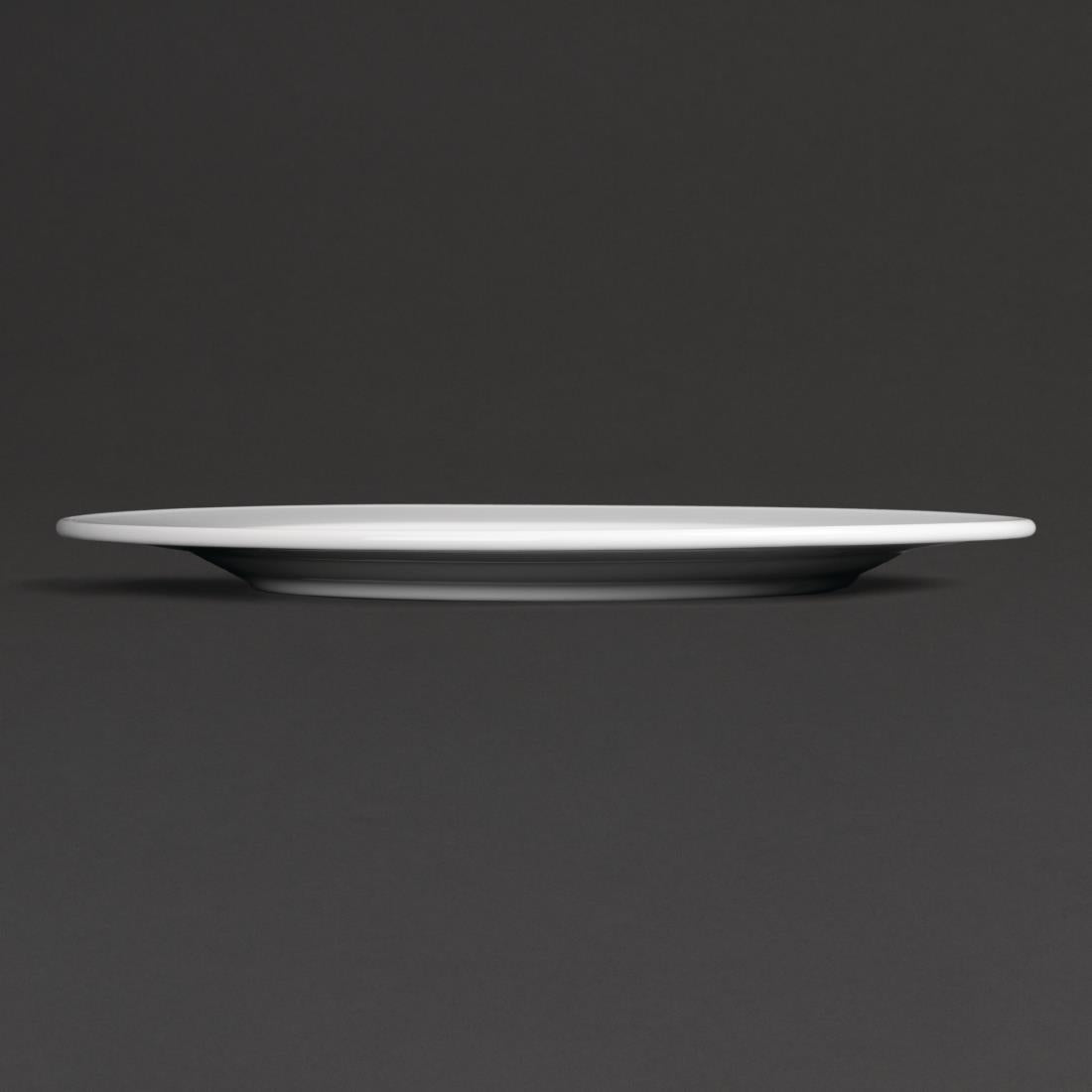 Royal Porcelain Classic White Wide Rim Plates 310mm (12 pack)