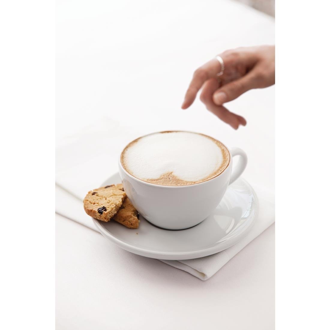 Royal Porcelain Classic White Cappuccino Saucers 150mm (12 pack)