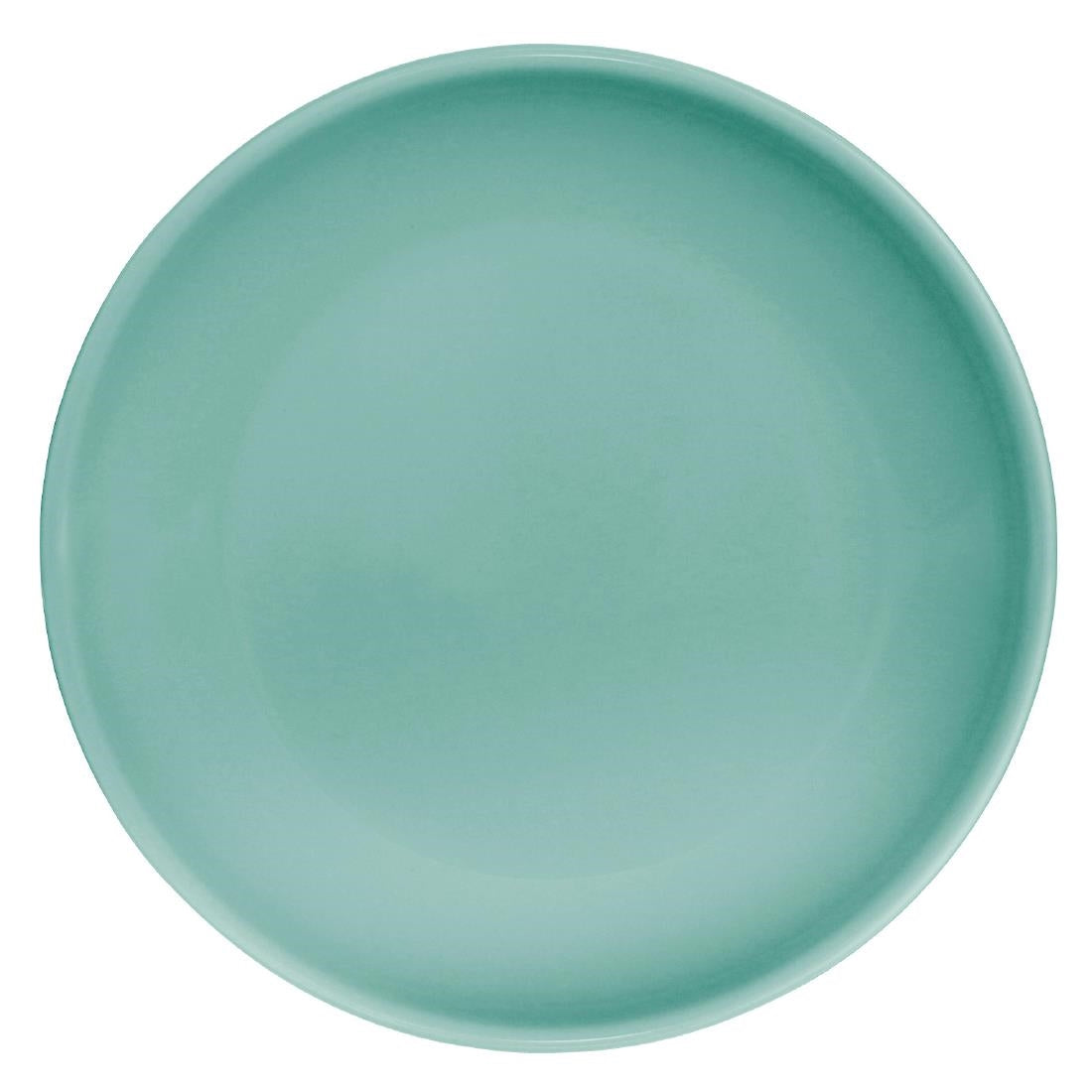 Olympia Cafe Coupe Plate Aqua - 205mm 8" (12 Pack)
