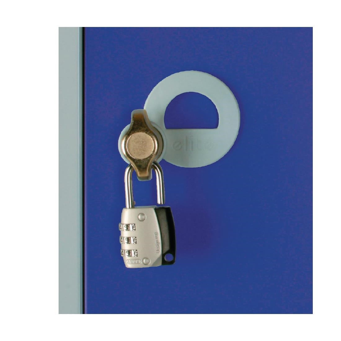 Elite Five Door Padlock Locker Blue