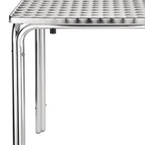 Bolero Steel and Aluminium Square Leg Table 600mm