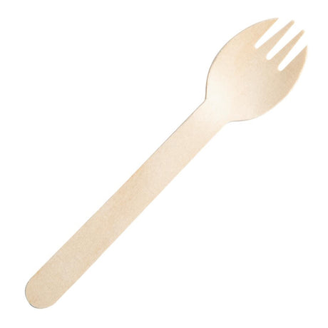 Fiesta Compostable Individually Wrapped Wooden Sporks (500 Pack)