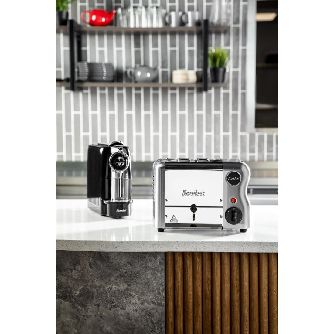 Rowlett Esprit 2 Slot Toaster Chrome w/2 x Additional Elements & Sandwich Cage
