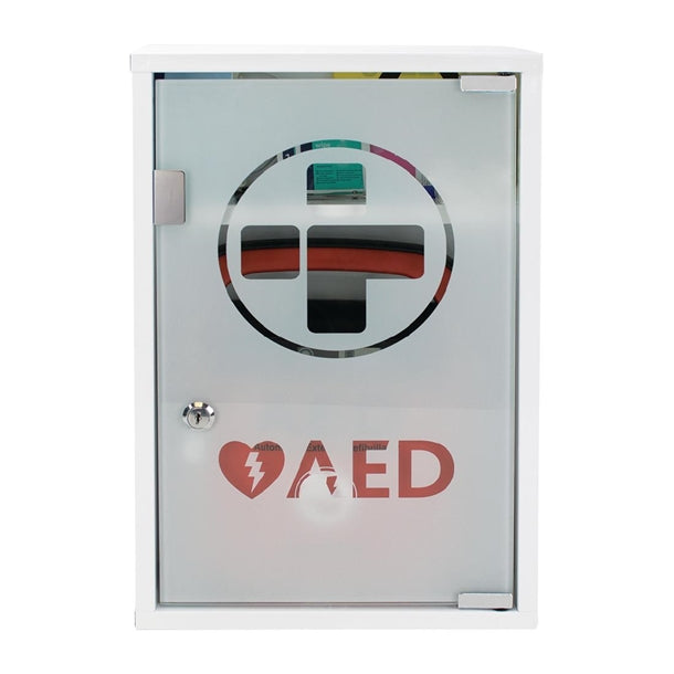 Automated External Defibrillator Alarmed Metal Cabinet