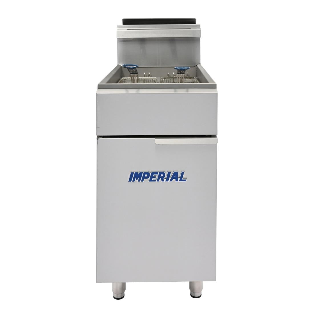 Imperial Single Tank Twin Basket Freestanding Natural Gas Fryer IFS-50-OP