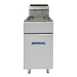 Imperial Single Tank Twin Basket Freestanding Natural Gas Fryer IFS-50-OP
