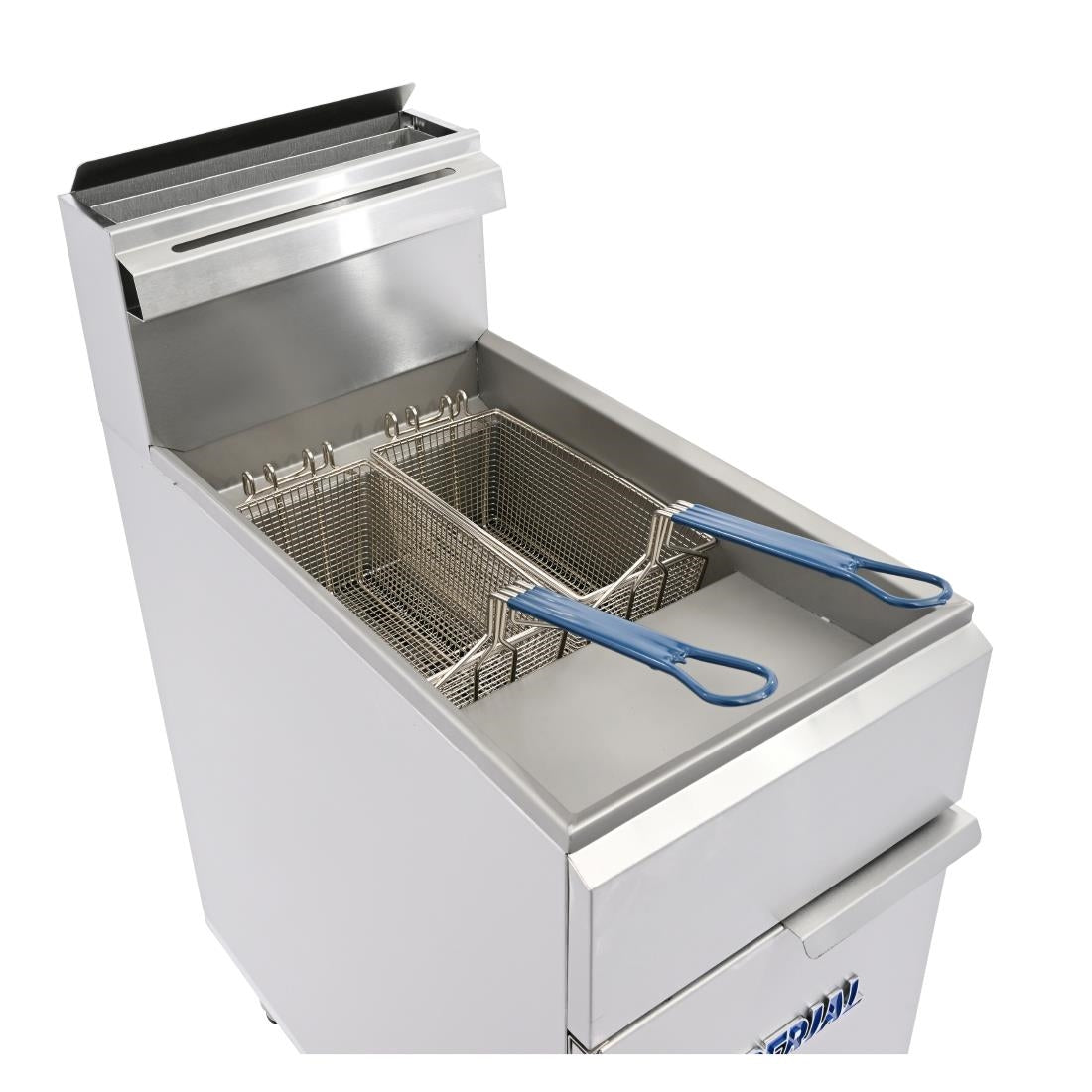 Imperial Single Tank Twin Basket Freestanding Natural Gas Fryer IFS-50-OP