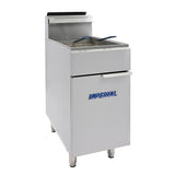 Imperial Single Tank Twin Basket Freestanding Natural Gas Fryer IFS-50-OP