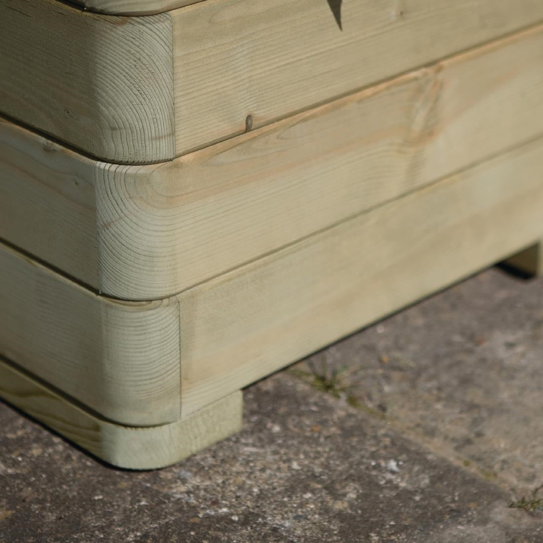Rowlinson Marberry Layer Square Wooden Planter 50cm