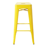 Bolero Bistro Yellow Steel High Stool (4 Pack)