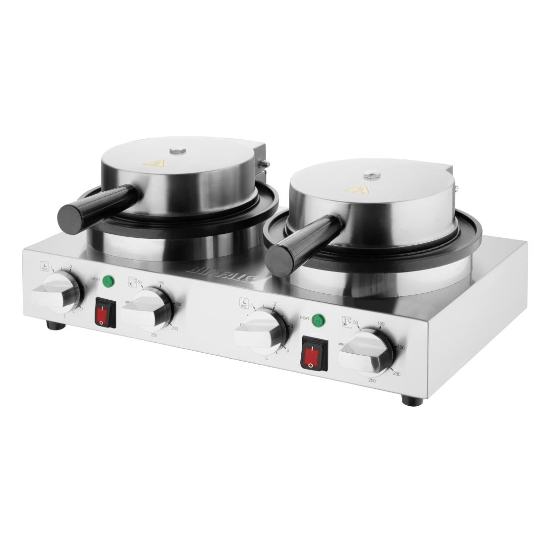 Buffalo Double Round Belgian Waffle Maker