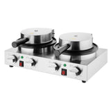 Buffalo Double Round Belgian Waffle Maker