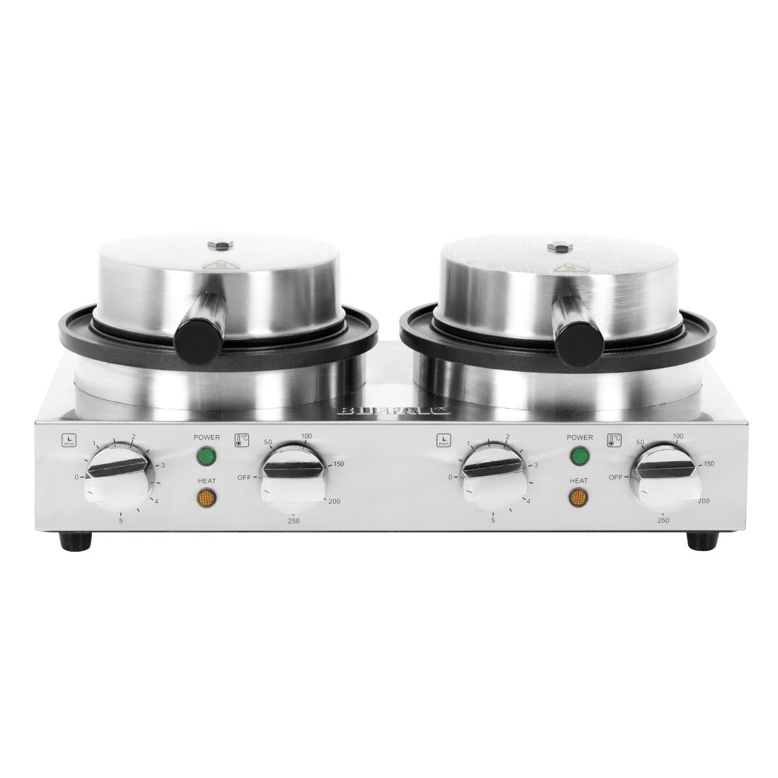 Buffalo Double Round Belgian Waffle Maker