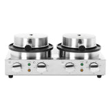 Buffalo Double Round Belgian Waffle Maker