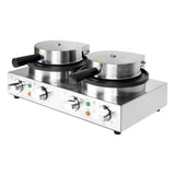 Buffalo Double Round Belgian Waffle Maker