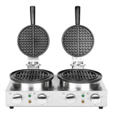 Buffalo Double Round Belgian Waffle Maker