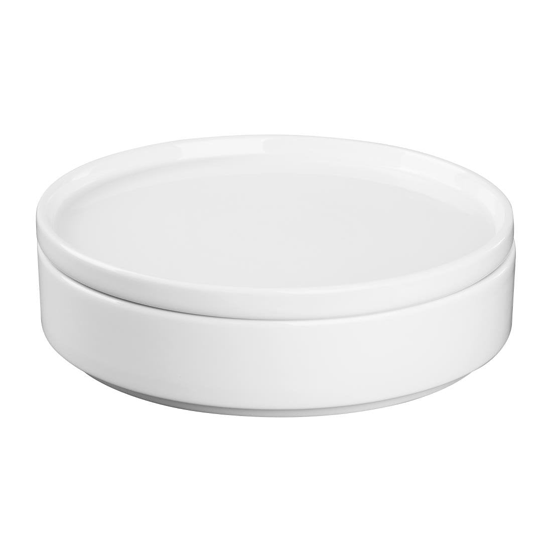 Olympia Whiteware Flat Round Plates 210mm (6 Pack)