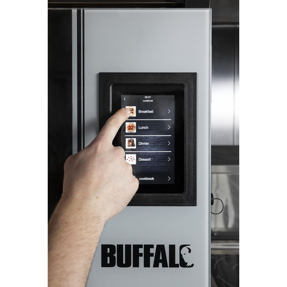 Buffalo Smart Touchscreen Compact Combi Oven  6 x GN 1/1