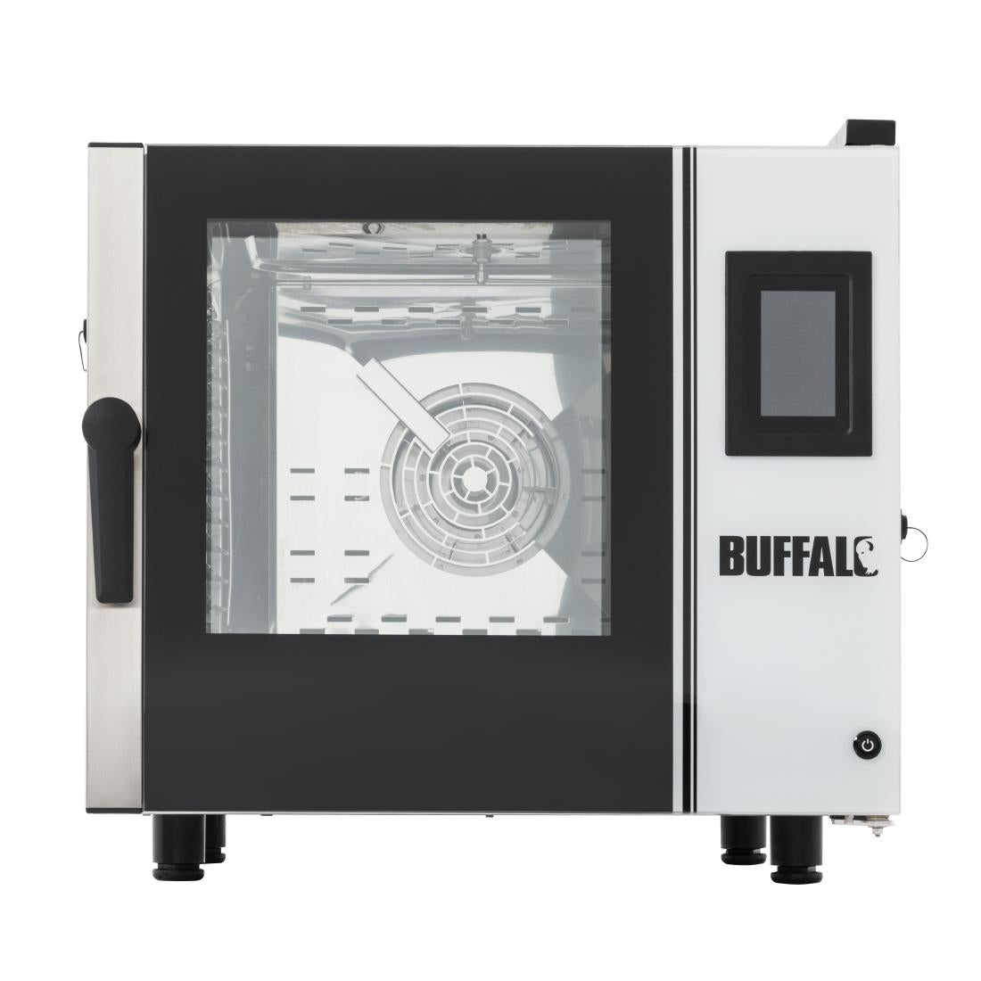 Buffalo Freestanding Smart Touchscreen Compact Combi Oven  6 x GN 1/1 with Installation Kit