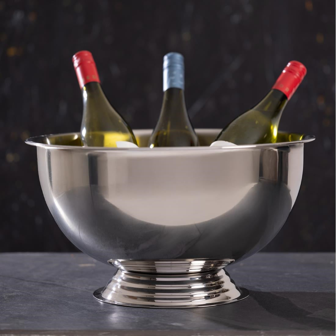 Olympia Polished Stainless Steel Wine & Champagne Bowl