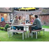 Enviro Outdoor Walnut Effect Faux Wood Bench 3ft
