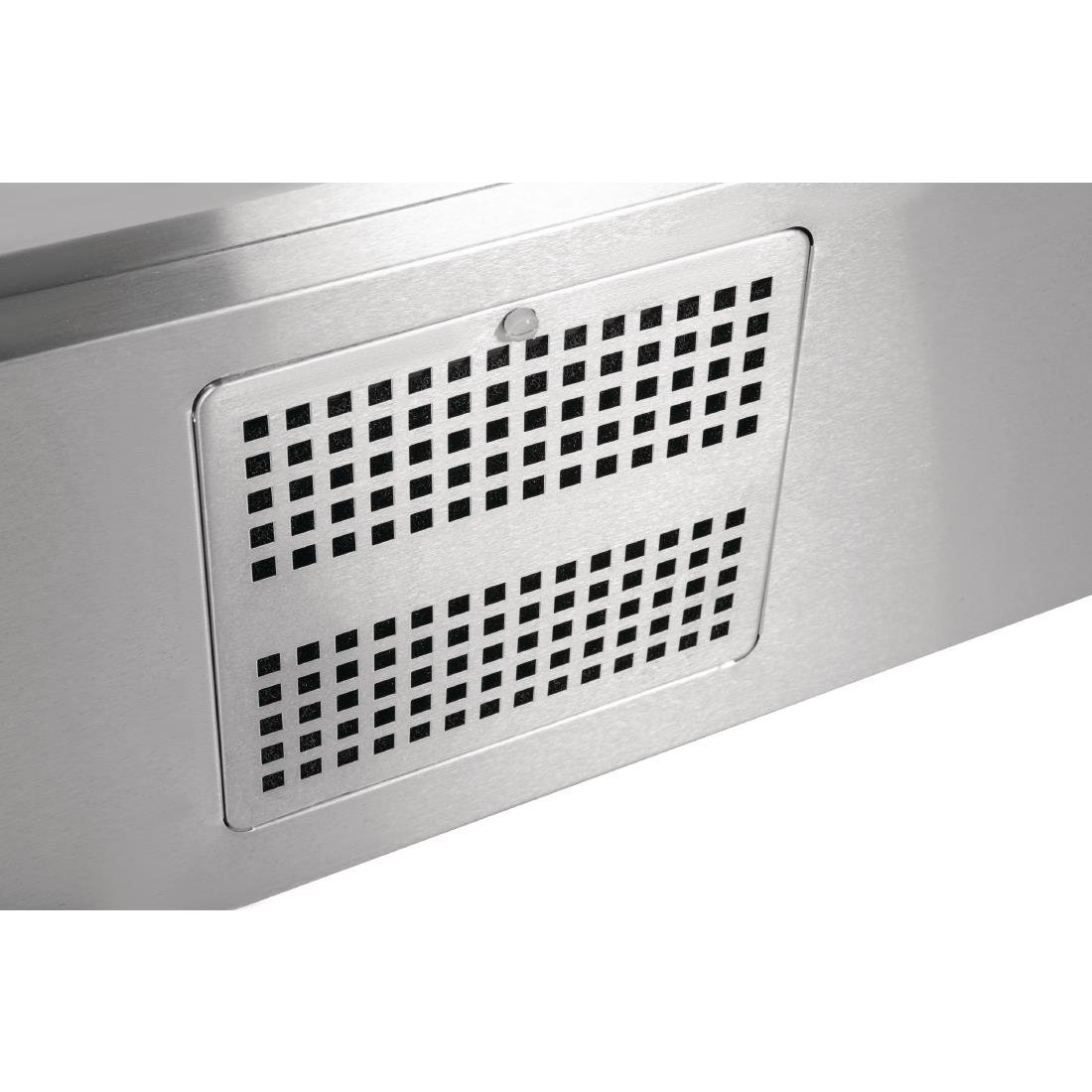 Polar G-Series 3 Door Counter Fridge with Granite Work Top 368Ltr
