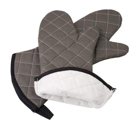 Vogue Flame Retardant Tan Oven Mitt 17"