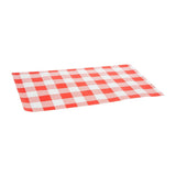 Fiesta Compostable Red Gingham Greaseproof Sheets 310x190mm (200 Pack)