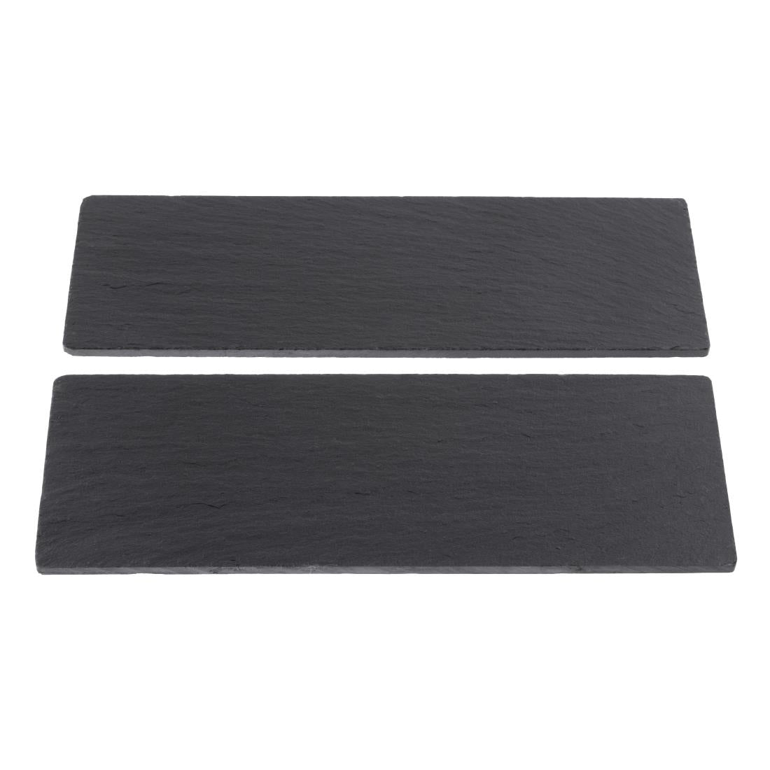 Olympia Smooth Edged Slate Platters 280 x 100mm (2 Pack)