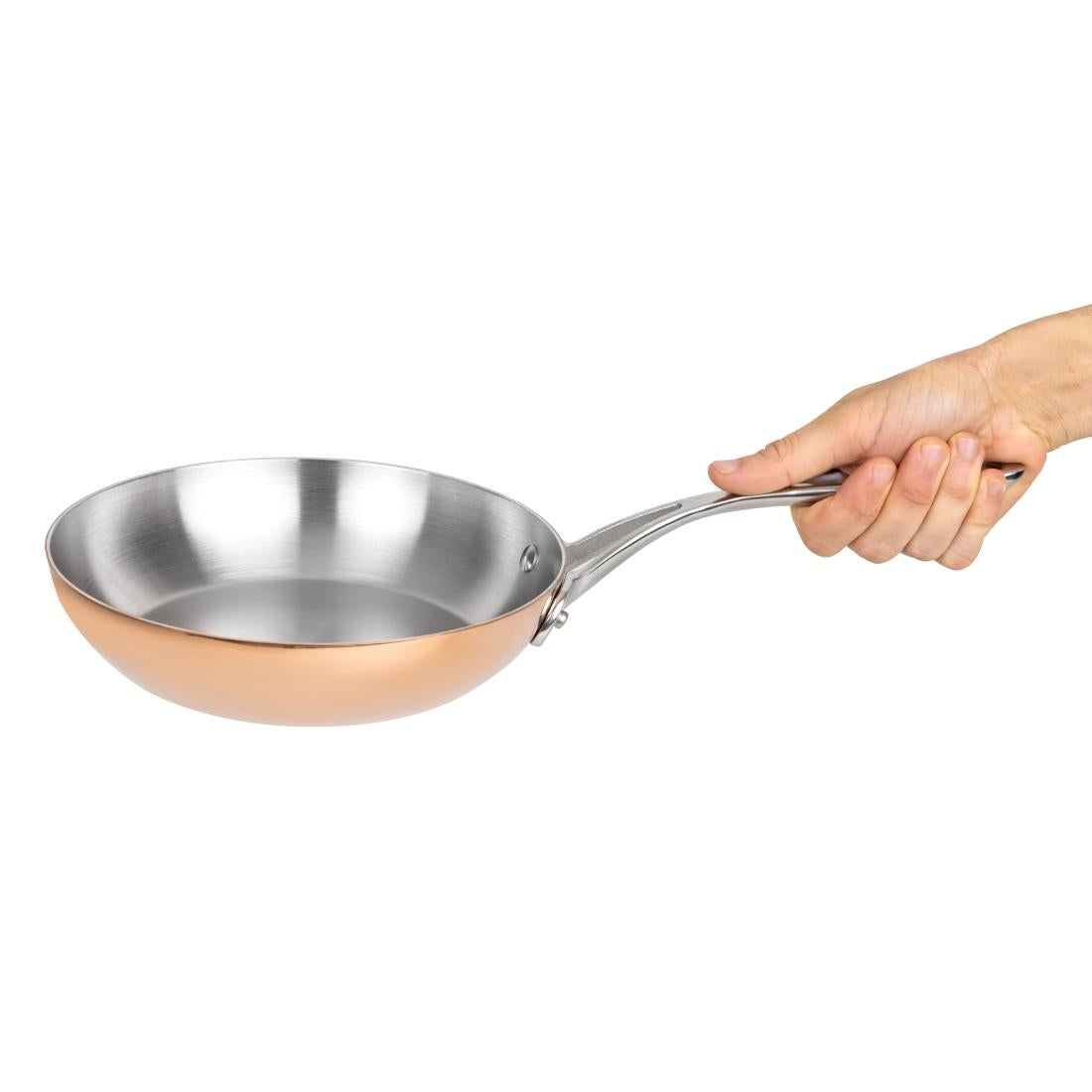Vogue Copper Tri-Wall Frying Pan 20cm