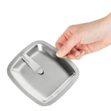 Olympia Square Stainless Steel Tip Tray With Bill Clip