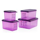 Araven Allergen Polypropylene 1/6 Gastronorm Food Container Purple 2.6Ltr