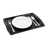 Olympia Kristallon Polypropylene Handled Fast Food Tray Black 420mm