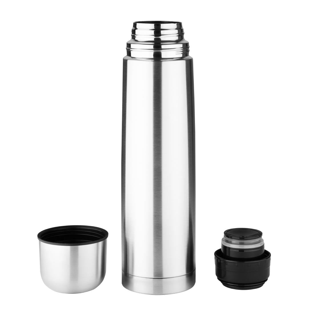 Olympia Vacuum Flask Stainless Steel 1Ltr