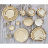 Olympia Kiln Sandstone Round Coupe Plates 180mm (6 Pack)