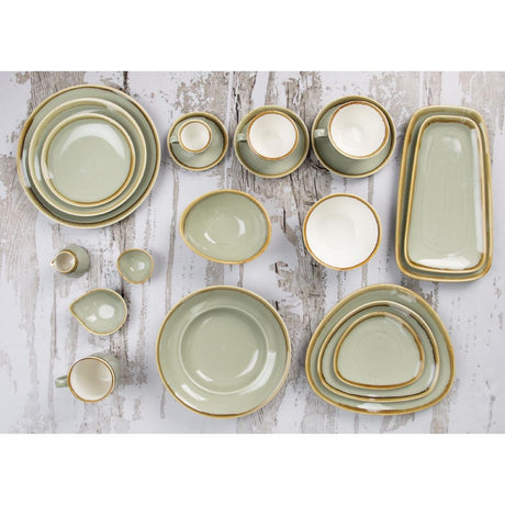 Olympia Kiln Moss Round Coupe Plates 180mm (6 Pack)