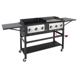 Buffalo 6 Burner Combi BBQ Grill and Griddle