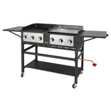 Buffalo 6 Burner Combi BBQ Grill and Griddle