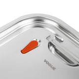 Vogue Stainless Steel and Silicone Sealable 1/1 Gastronorm Lid