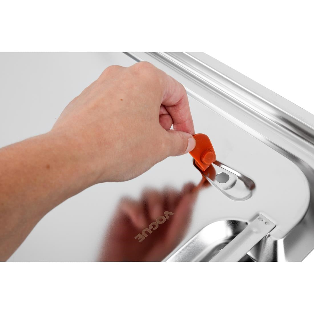Vogue Stainless Steel and Silicone Sealable 1/1 Gastronorm Lid