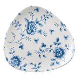 Churchill Vintage Prints Blue Rose Chintz Pattern Triangle Plate 192mm (12 Pack)