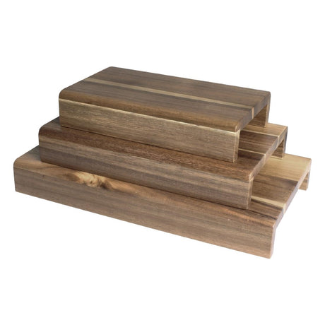 Olympia Acacia Wood Riser Set (3 Pack)