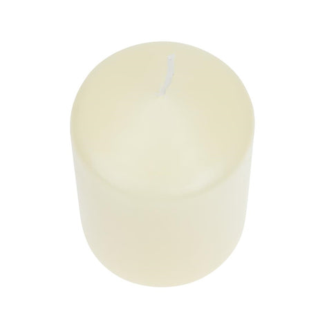 Bolsius Ivory Pillar Short Candles 3" (12 pack)