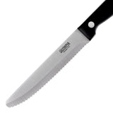 Olympia Taverna Rounded Steak Knives with Black Handles (12 Pack)
