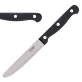 Olympia Taverna Rounded Steak Knives with Black Handles (12 Pack)