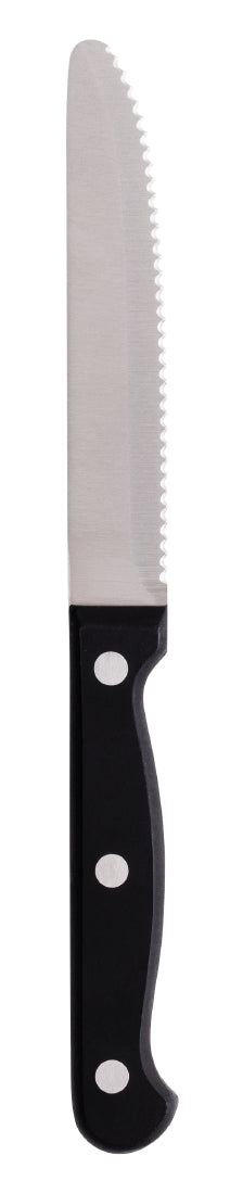 Olympia Taverna Rounded Steak Knives with Black Handles (12 Pack)