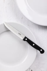 Olympia Taverna Rounded Steak Knives with Black Handles (12 Pack)