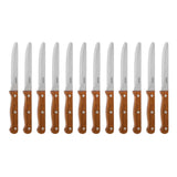 Olympia Rounded Steak Knives Wood (12 pack)